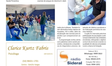 Ação de saúde é realizada com grande participação da comunidade Estaçonense