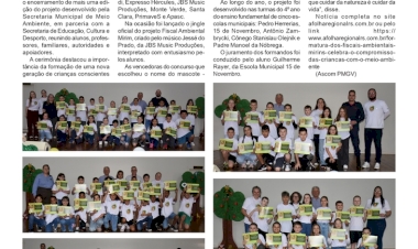 Formatura dos Fiscais Ambientais Mirins celebra o compromisso das crianças