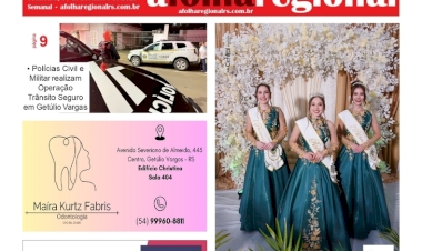 A FOLHA REGIONAL. Ano 25 Nº l. 343. Getúlio Vargas RS, 07 de novembro de 2025.