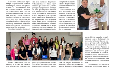 Almoço Tá na Hora da ACCIAS destaca trajetória empreendedora e inovação nos negócios