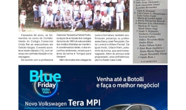 Formandos de 1965 do Cristo Rei se reencontram neste sábado