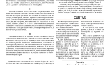 Pela colenda, por Neivo A T Fabris. Coluna da edição de 14/11/2025