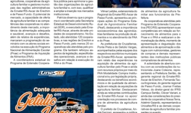 Município de Sertão sedia Seminário Cooperativismo e Mercados Institucionais