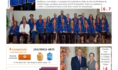 A FOLHA REGIONAL. ANO 27, Nº 1.357. Getúlio Vargas RS, 12 de dezembro de 2025.