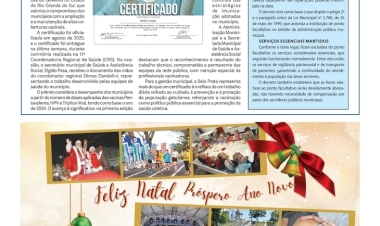 Informativo e Mensagem de Natal da Prefeitura Municipal de Getúlio Vargas