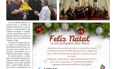 Orquestra Sinfônica Getuliense e Coral Municipal Canção e Vida apresentam o Concerto de Natal