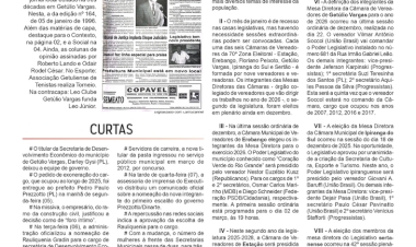 Os presidentes das Câmaras de Vereadores em 2026. Por Neivo A T Fabris. Edição de 09/01/2026;