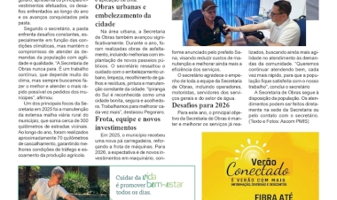 Secretaria de Obras de Ipiranga do Sul apresenta retrospectiva de 2025