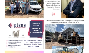 A FOLHA REGIONAL. Ano 27, nº 1.363 Getúlio Vargas RS, 30 de janeiro de 2026.