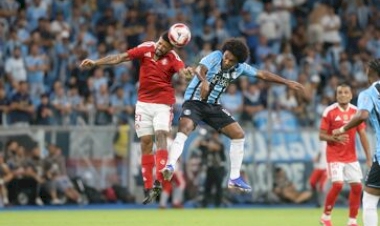 Na Arena, Grêmio vence o Inter por 3 a 0 no primeiro jogo da final do Guchão