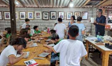 Alunos do CEAS participam da Oficina de Gravuras