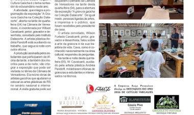 Alunos do Antônio Scussel participam de oficina de gravuras