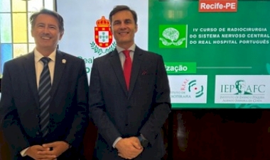 Equipe do Serviço de Radioterapia e Radiocirurgia do HCPF palestra no principal curso de radiocirurgia do país