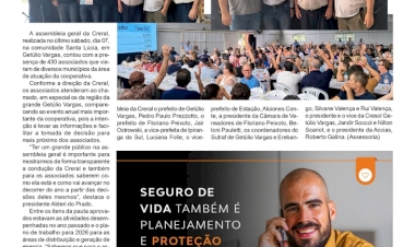 Assembleia geral da Creral é realizada em Getúlio Vargas