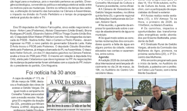 A dança das cadeiras, por Neivo A T Fabris. Edição 13/3/2026