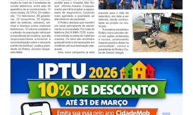 Rotary realiza sua primeira campanha de coleta de lixo eletrônico em Getúlio Vargas