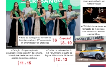 A FOLHA REGIONAL Ano 27, nº 1.373. Getúlio Vargas RS, 10 de abril de 2026.