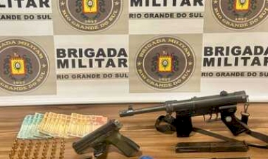 Brigada Militar apreende armas e drogas em ações no Alto Uruguai