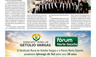 Ipiranga do Sul 38 Anos - Procissão de entrada e Missa em Ação de Graças