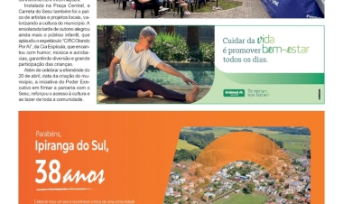Ipiranga do Sul 38 Anos - Programação especial contou com o projeto RecreArte