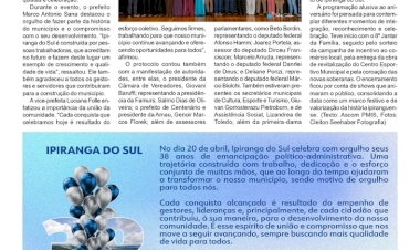 Ipiranga do Sul 38 Anos - Grande festa e programação diversificada para comemorar o aniversário.