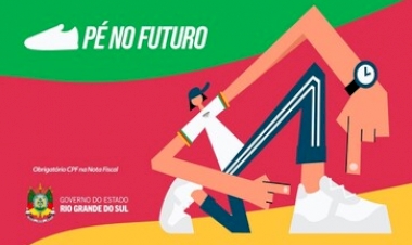 Estudantes da Rede Estadual têm até 30 de abril para retirar e utilizar o benefício do Programa Pé no Futuro