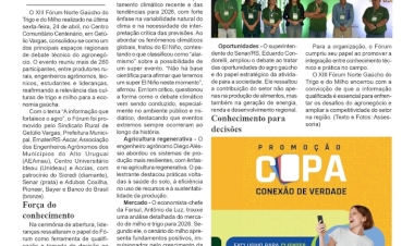 Fórum Norte Gaúcho do Trigo e do Milho reúne mais de 260 participantes em Getúlio Vargas