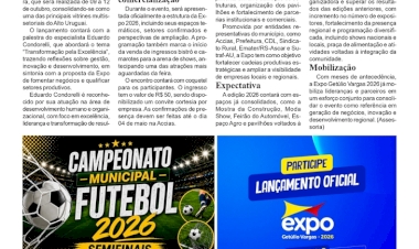 Expo Getúlio Vargas 2026 terá lançamento oficial no dia 6 de maio com palestra e apresentação da feira
