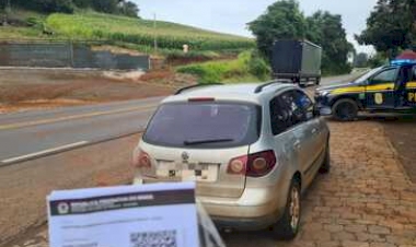 PRF prende motorista por uso de documento falso na BR-153, em Severiano de Almeida