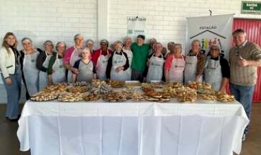 Curso de bolachas e salgados caseiros é realizado em Estação 