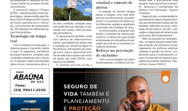 Estação de monitoramento de cheias entra em operação em Getúlio Vargas
