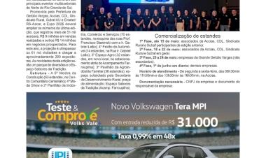 Expo Getúlio Vargas 2026 - Lançada na noite de quarta, ontem foi dia intenso para venda de estandes