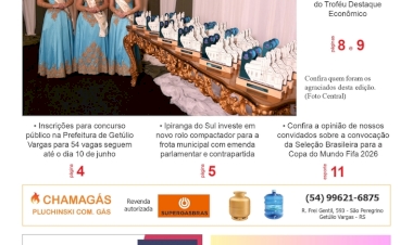 A FOLHA REGIONAL, Ano 27, nº 1.379. Getúlio Vargas RS, 22 de maio de 2026.