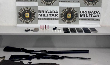 Brigada Militar apreende drogas e armas em municípios do Alto Uruguai