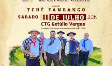 Jantar Baile marca lançamento do 16º Acampamento  Farroupilha de Getúlio Vargas