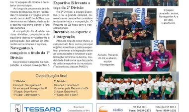 Navegantes A e Esportivo B conquistam o título do 6º Campeonato Municipal Feminino de Getúlio Vargas