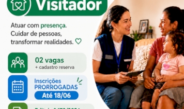 Prefeitura de Getúlio Vargas prorroga  inscrições para processo seletivo de Visitador