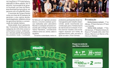 Encontro Municipal do Vinho de Floriano Peixoto premia produção local