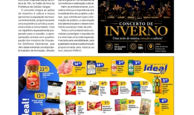 Orquestra Sinfônica Getuliense promove Concerto de Inverno neste sábado em Getúlio Vargas