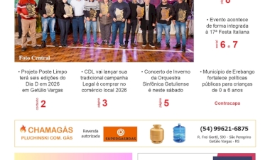 A FOLHA REGIONAL, Ano 27, nº 1.383. Getúlio Vargas RS, 19 de junho de 2026.