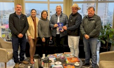 Comitiva da Expo Getúlio Vargas 2026 visita empresas e lideranças de Tapejara em busca de novos parceiros