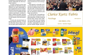 Ideau - Santa Clara celebra festa junina com sucesso