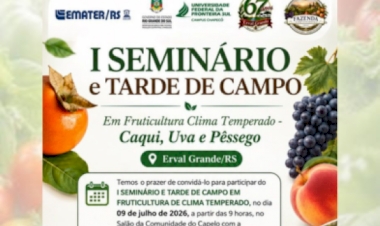 Fruticultura de clima temperado é tema de evento em Erval Grande