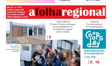 A FOLHA REGIONAL, Ano 27, nº 1.385. Getúlio Vargas RS, 03 de julho de 2026