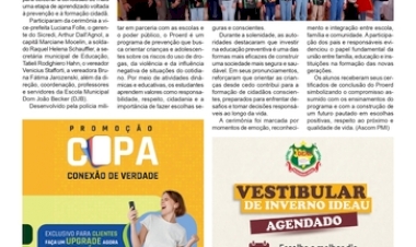 Formatura do Proerd reúne estudantes, famílias e autoridades em Ipiranga do Sul