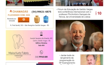 A FOLHA REGIONAL, Ano 27, nº l.386. Getúlio Vargas RS, 10 de julho de 2026.