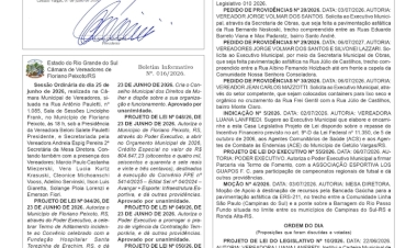 Edital Hospital São Roque / Boletins das Câmaras de Vereadores