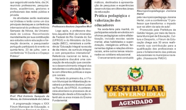 Fórum de Educação - Getúlio Vargas inicia na próxima quarta-feira com conferências de referência nacional e internacional