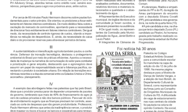 Diagnóstico necessário, por Neivo A T Fabris. Edição de 16/7/2026.