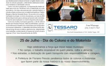 Programação religiosa e social para celebrar o 25 de Julho em Floriano Peixoto